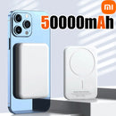 Xiaomi 500000mAh Magnetic Power Bank  25W Wireless Fast Charger Portable Large Capacity for Magsafe Powerbank for iPhone Samsung