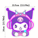 Cartoon Kuromi Plays Games Neon Sign LED Anime Neon Light Sign for Bedroom Wall Decor Birthday Gift for Fans Girls USB Dimmable