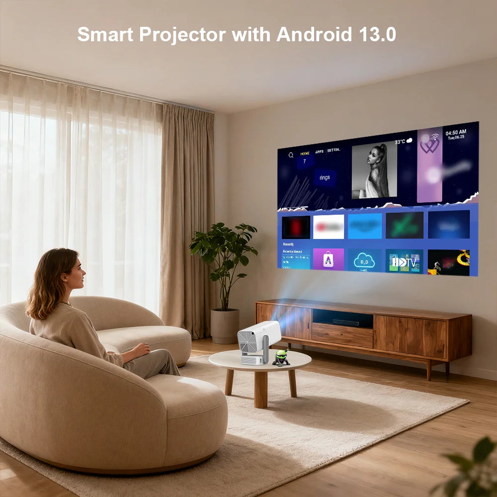 ThundeaL Full HD Projector TD80 Pro 1080P 2K 4K TD80Pro TD80W Upgrade WIFI Android Mini Beam Projector 3D LED Video Home Theater