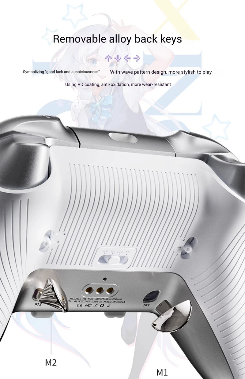 AOLION K20 Wireless Gaming Controllers TMR Joystick Replaceable Magnetic Shell Gamepads Custom For PC NS2 Steam Gamer Gfits