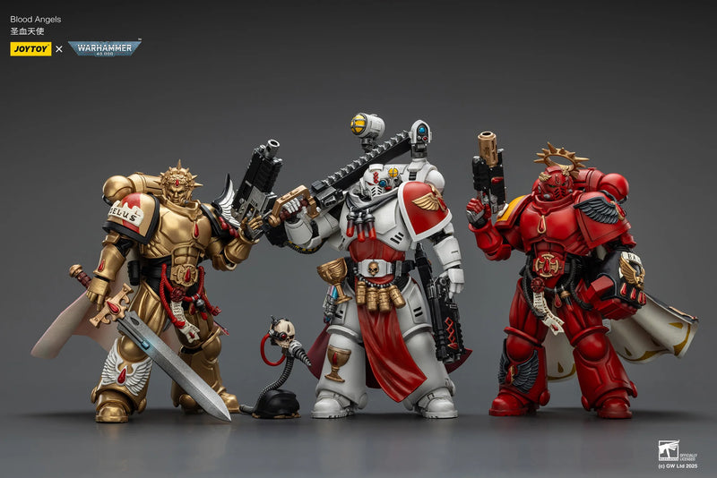 [Pre-Order]1/18 JOYTOY Action Figure 40K Blood Angels Captain and Sanguinary Priest Anime Collection Model Toy