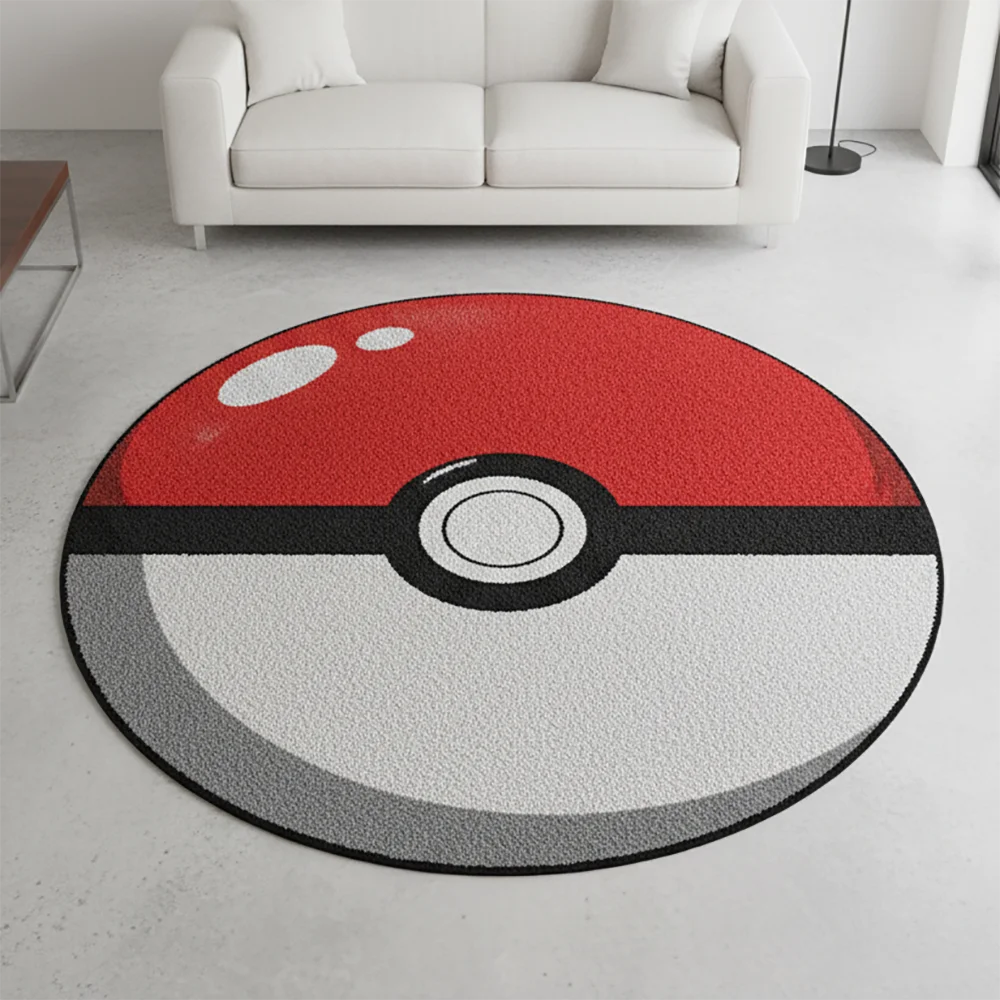 Area Rug  Anime Pikachu Charizard Squirtle Bulbasaur Gengar Mewtwo Pokémon Super Cool Handmade Printed Carpet for Home Decor