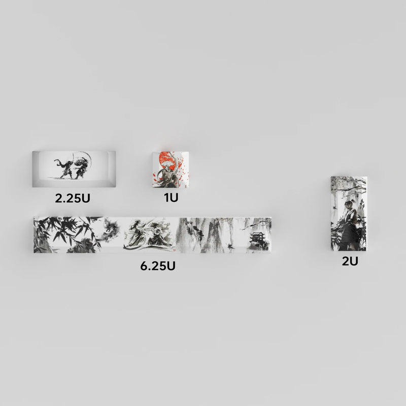 Coral Sea Keycap 4PCS Keycaps Cherry Profile Dye-Sub PBT keycaps Space Bar 6.25U ESC Enter Custom Keycap For Mechanical Keyboard