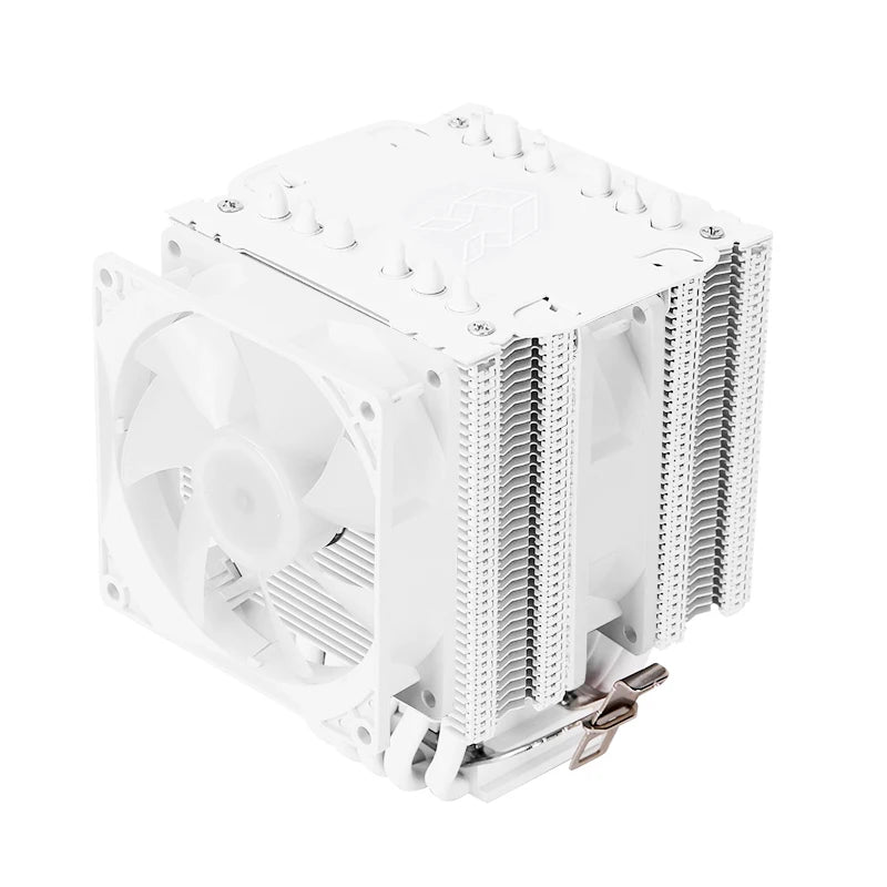 Z135 All White CPU Cooler With 6 HeatPipes Support 1700/1200/115x/AM4 Efficient 4Pin PWM ARGB Fan Quiet Ventilador Radiator
