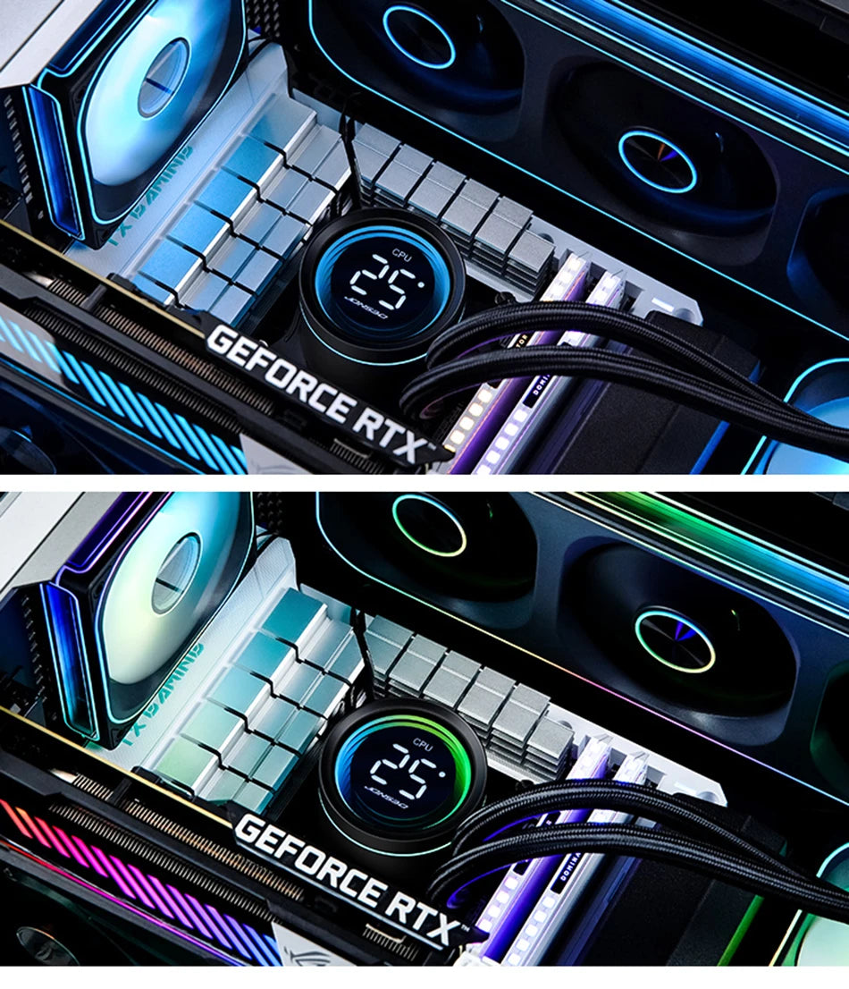 JONSBO TH-360 White Water Cooler 120mm ARGB Fan TH-240 AIO CPU Liquid Cooling Integrated Water-cooled LGA1700 115X 1851 1200 AM5