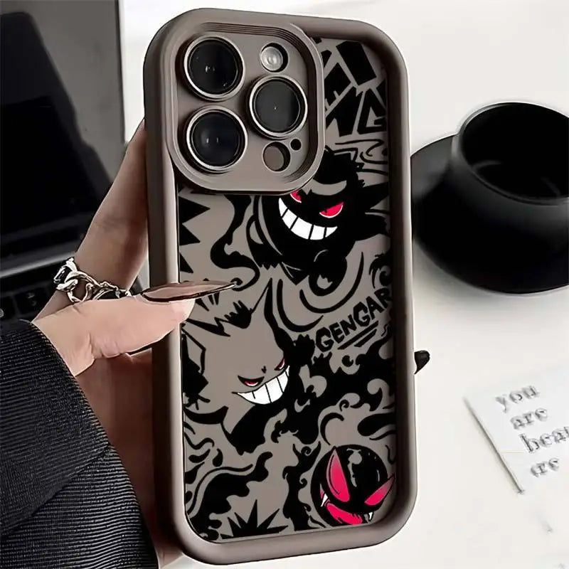 Trendy Pokemon Gengar Print Phone Case for Samsung Galaxy S25 S24 S21 S20 S22 S23 Plus Note 20 Ultra 5G S21 S20 S24 FE TPU Cover