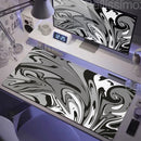 Strata Liquid Mousepad Large Gaming Keyboard Extended Pads Purple and Black Mouse Mat Topographic Mouse Pad PC cabinet Deskmat