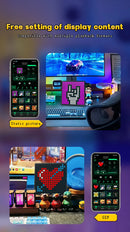 64X64 Smart LED Pixel Display RGB DIY Programmable Pixel APP Control Art Display Creative Animations For Gaming Room Decor