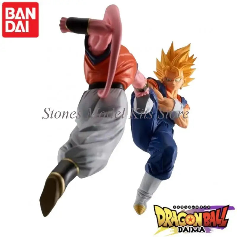 In Stock Bandai Banpresto Original Dragon Ball Z Match Makers Son Goku Vegeta Kaiouken Galick Gun Anime Figures Model Collection