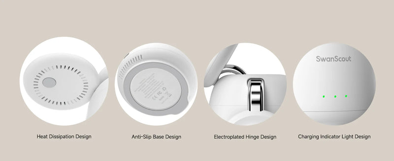 SwanScout 707M Magnetic Charging Station for iPhone 16 15 14 13 Wireless Charger Stand for AirPods 4 for Apple Watch 10-2 Ultra