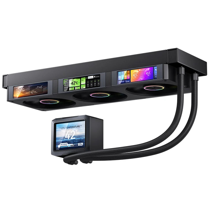 Jonsbo TF3-360SCW Water Cooled Radiator Screen Display ARGB Integrated 360 AIO CPU Liquid Cooling TF3-360SC LGA115X 1700 AM4AM5