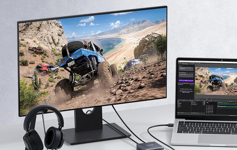 Hagibis 4K HDMI-Compatible Video Capture Card Loop Out for Game Recording Live Streaming 1080P Grabber MS2131 for PS4/5 Switch