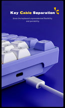 Ajazz AK870MC Wired Mechanical Gaming Keyboard 75% Layout Hot Swap Keyboards 87 Keys Red Brown Switch for Laptop Desktop PC