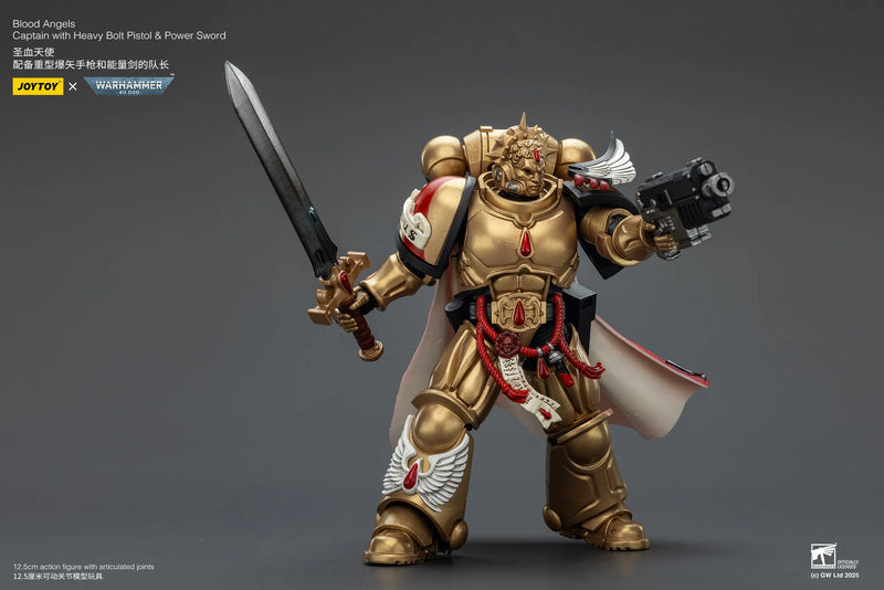 [Pre-Order]1/18 JOYTOY Action Figure 40K Blood Angels Captain and Sanguinary Priest Anime Collection Model Toy