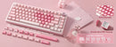 YUNZII B75 PRO Pink Mechanical Gaming Keyboard, Bluetooth/Wire/Wireless 75 Knob RGB Keyboard, Gasket Hot-Swap Custom Creamy Keeb