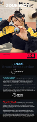 Zombie Cat B5 TWS Wireless Bluetooth headphones ANC Active Noise Cancellation Sport Music Headset Gamer Trendy Hip Hop Headset