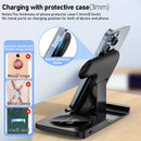 300W Fast Wireless Charger Stand Pad Foldable Fast Charging Station Dock for iPhone 16 15 14 13 12 Pro Max Apple Watch Airpods