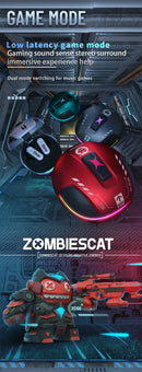 Zombie Cat B5 TWS Wireless Bluetooth headphones ANC Active Noise Cancellation Sport Music Headset Gamer Trendy Hip Hop Headset