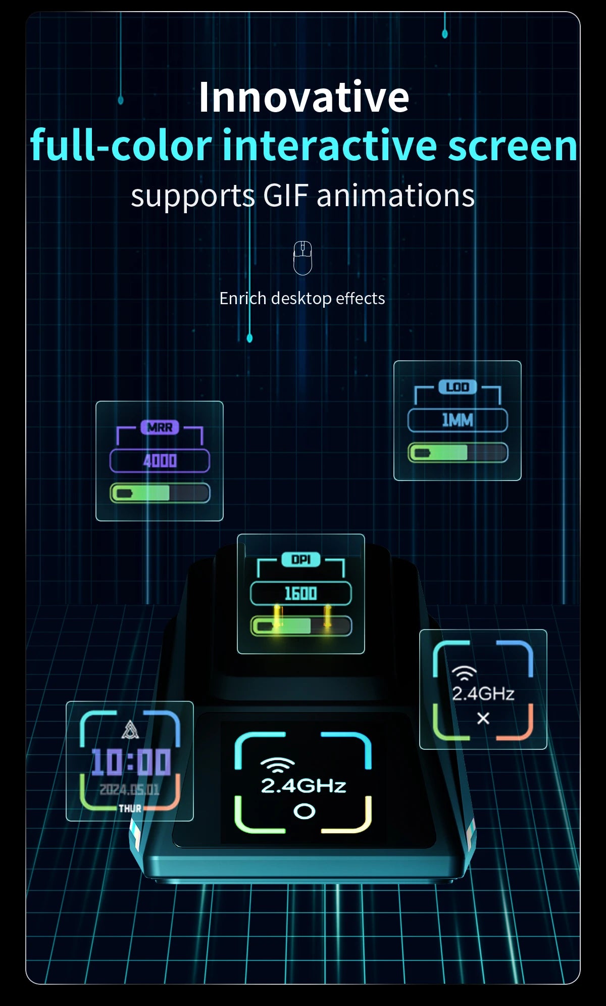 AJAZZ AJ159 AJ159P APEX 2.4G USB Wireless Mouse Bluetooth 2.4G Gaming Mouse 26000 DPI Mice for Gamer Mouse PC Laptop