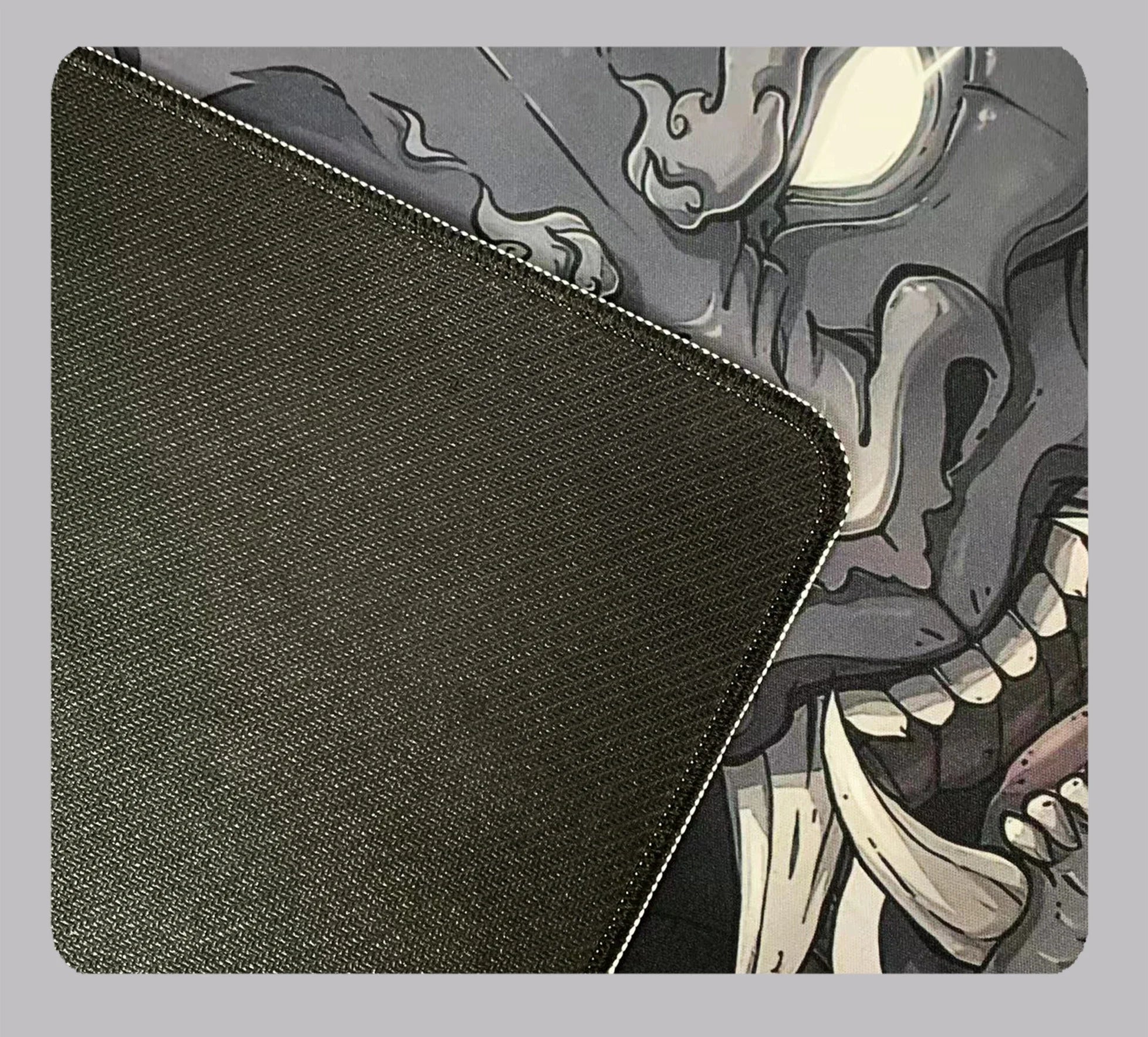 Japanese Anime Black Oni Mouse Pad Gamer Desk Mat 900x400 Non-Slip Rubber Large Playmat for Office Gaming Accessories for Gamer