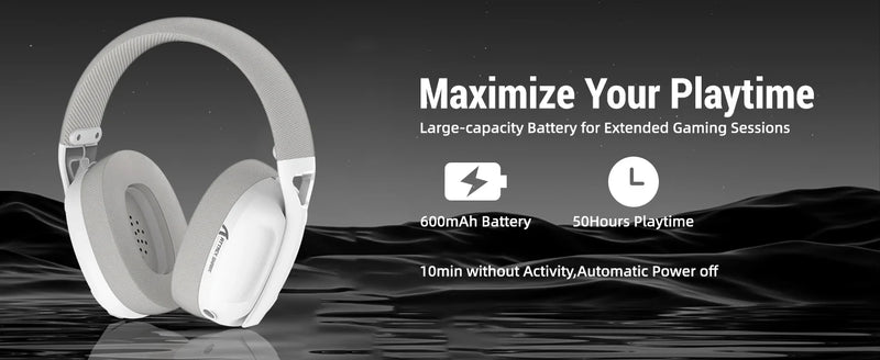 ATTACK SHARK L80 Ultra-Light Tri-Mode Gaming Headset Lightweight Wireless Gaming Headset for PC/PS4/PS5/Switch/Xbox