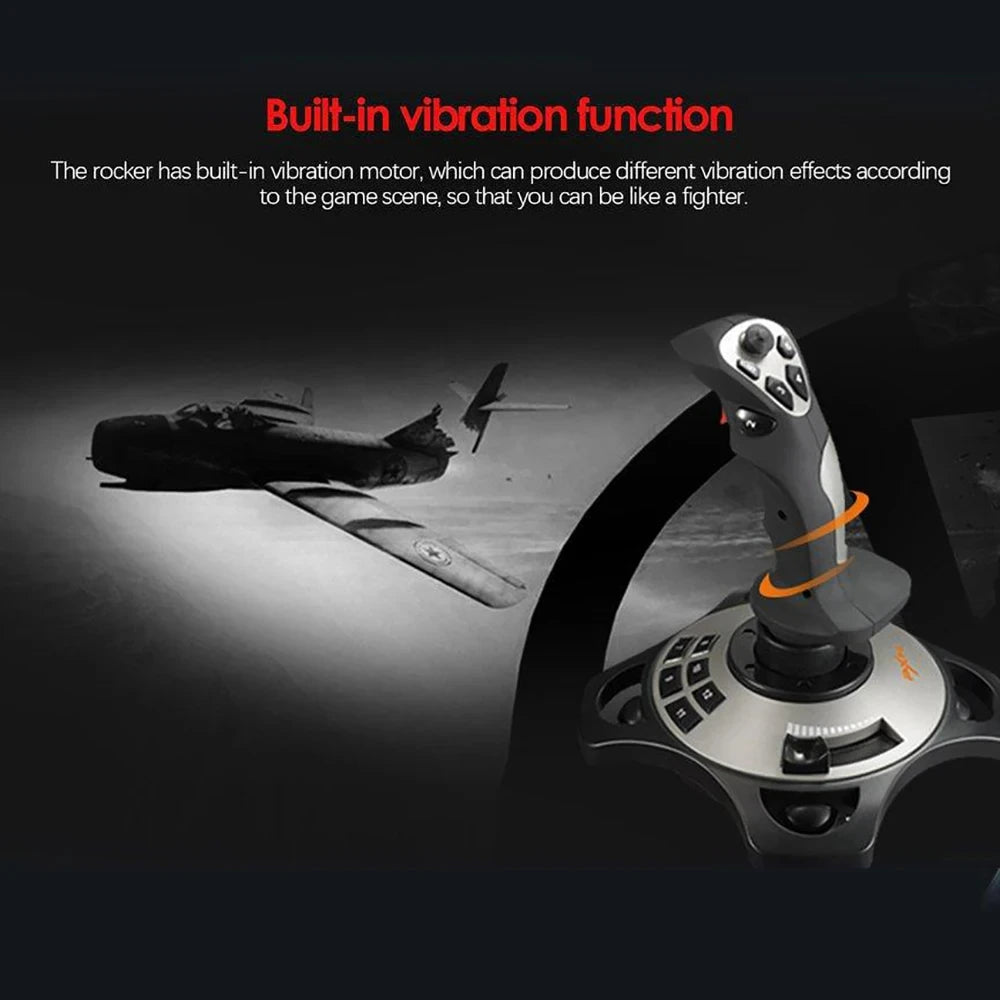 PXN-2113 Pro Joystick Flight Simulator Gamepad Controller PC Flight Simulation Cockpit Stick for PC/Desktop Game Accessories