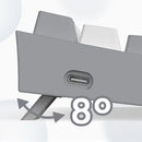 Redragon K617 Fizz 60% Wired RGB Gaming Keyboard, 61 Keys Hot-Swap Compact Mechanical Keyboard Red Switch