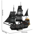 Black Pirate Ship Building Blocks Skeleton Ghost Boat Model Assembly Bricks Toys Desktop Decoration Kid Birthday Boy Adult Gifts