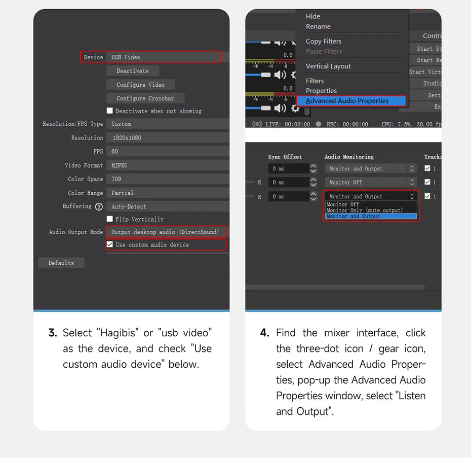 Hagibis 4K HDMI-Compatible Video Capture Card Loop Out for Game Recording Live Streaming 1080P Grabber MS2131 for PS4/5 Switch