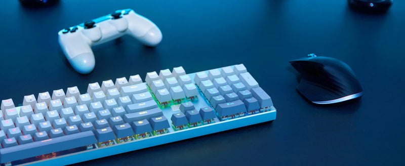 Redragon K556 SE RGB LED Backlit Wired Mechanical Gaming Keyboard, Aluminum Base, 104 Keys, Hot-Swap Linear Quiet Red Switch