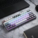Redragon K617 Fizz 60% Wired RGB Gaming Keyboard, 61 Keys Hot-Swap Compact Mechanical Keyboard Red Switch