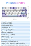 AJAZZ AK820 / AK820Pro Gaming Mechanical Keyboard 75% 82 Keys Wired Single Mode/Bluetooth Wireless Gamer Keyboard for Laptop PC