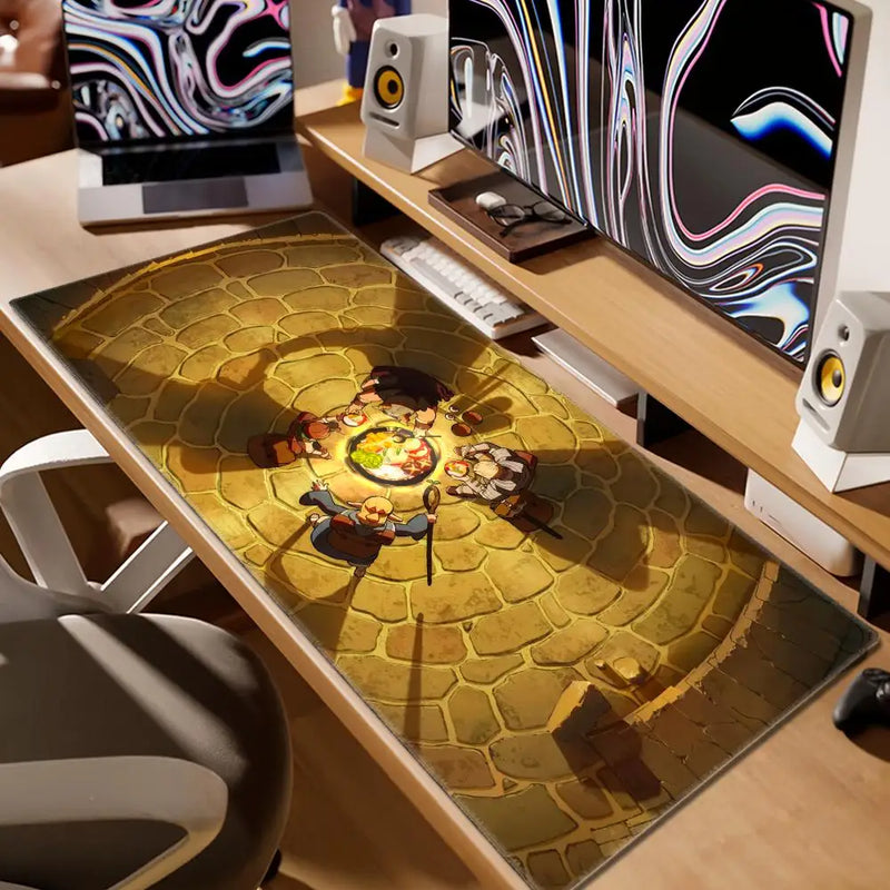 Delicious In Dungeon Mousepad 80x30cm XL Lockedge Office Computer Desk Mat Table Keyboard Big Mouse Pad Laptop Cushion Bedroom