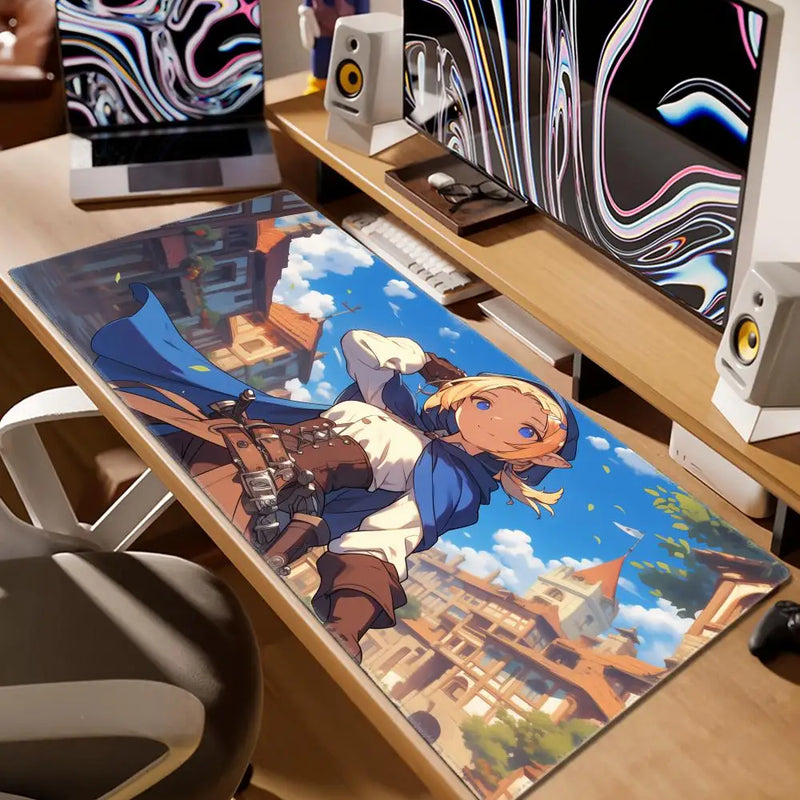 Delicious In Dungeon Mousepad 80x30cm XL Lockedge Office Computer Desk Mat Table Keyboard Big Mouse Pad Laptop Cushion Bedroom