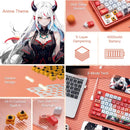 Redragon K673 PRO SE 81 Keys Wireless RGB 3-Mode Anime Mechanical Hot-Swap Socket Gaming Keyboard, Custom Hi-Fi Linear Switch