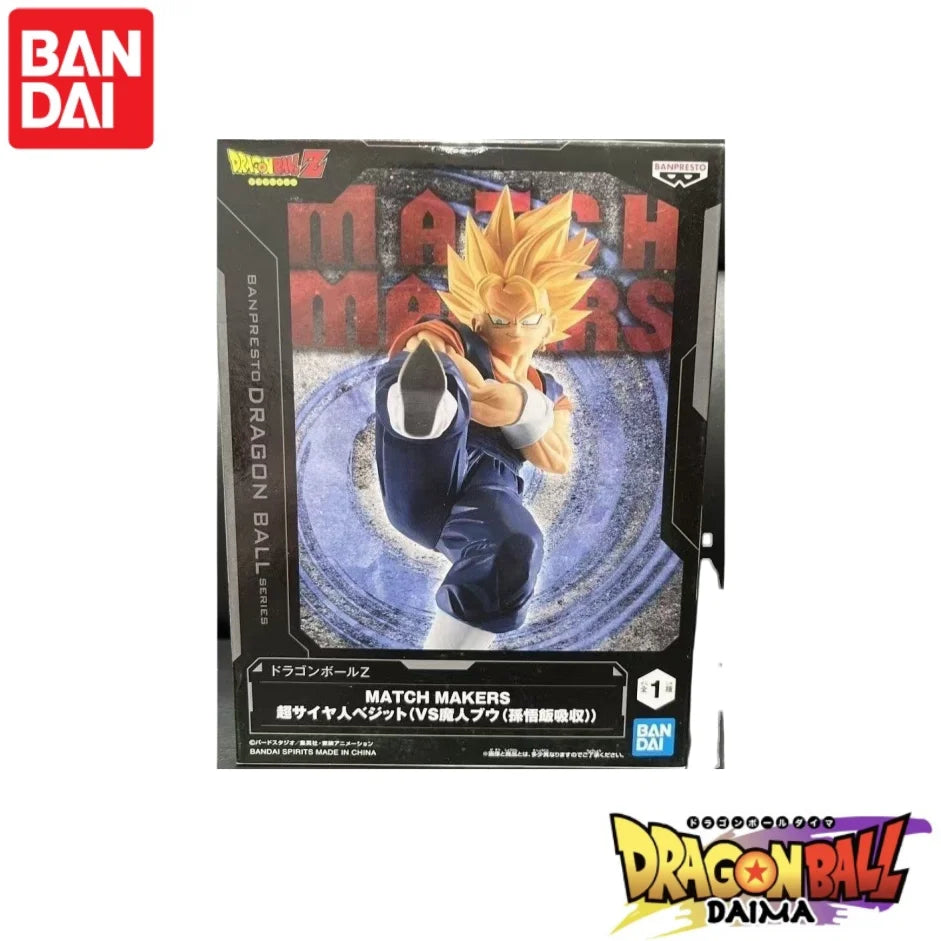 In Stock Bandai Banpresto Original Dragon Ball Z Match Makers Son Goku Vegeta Kaiouken Galick Gun Anime Figures Model Collection