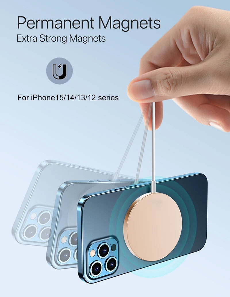 Magnetic Wireless Charger Induction 20W Fast Charging Station For iPhone 15 14 13 12 11 Pro Max X XS XR 8 Plus Phone Airpods Pro