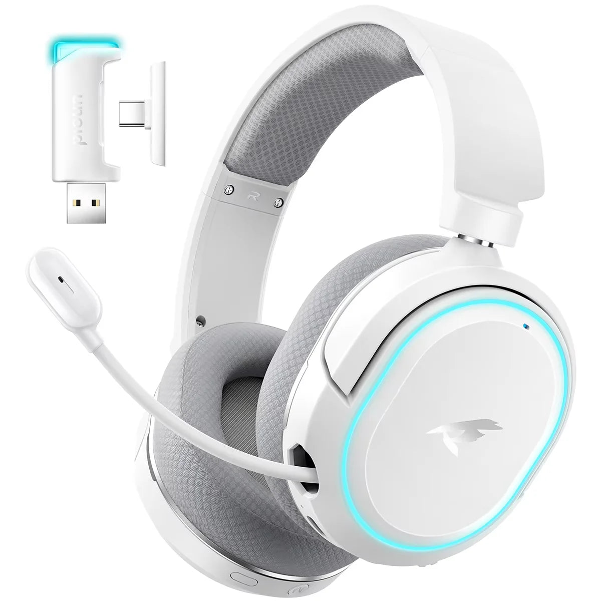 Picun G2 Wireless Gaming Headset | 7.1 Surround, 5ms Low Latency & ENC Mic | 4-in-1 Multi-Platform Headset