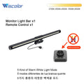 Wiscolor Monitor Light Bar Stepless Dimming Gaming Desktop Lighting with Remote Control Eye Protection USB Reading Light 44cm