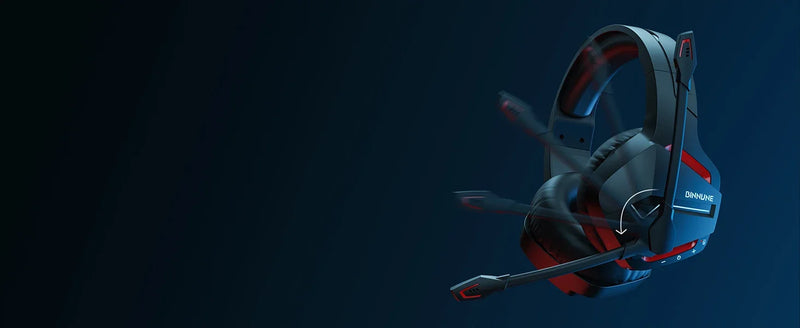 BINNUNE BW01 Wireless Gaming Headset with Mic for PC PS4 PS5 2.4G Bluetooth USB Gamer Headphones with Mic for Laptop Computer