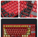 Anime Keycap Set PBT Five-sided Sublimation Ergonomic Original Height Asuka Langley Soryu Mechanical Keyboard Translucent Keycap