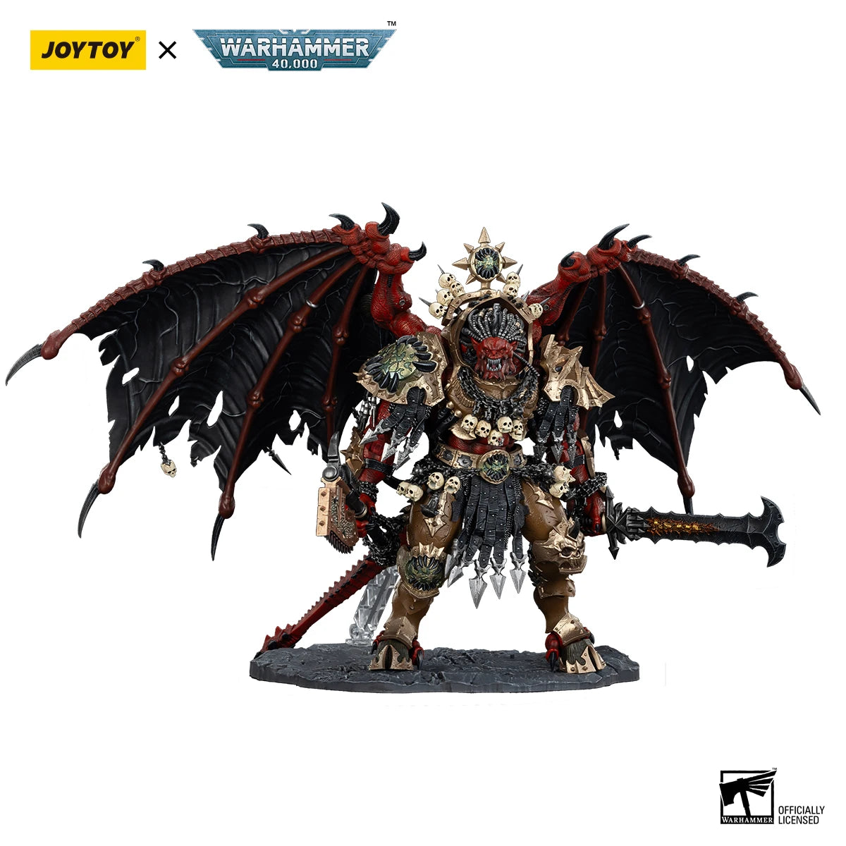 [Pre-Order] JOYTOY Warhammer 40,000 1/18 Action Figures World Eaters Angron, Daemon Primarch of Khorne Model Boy Toy