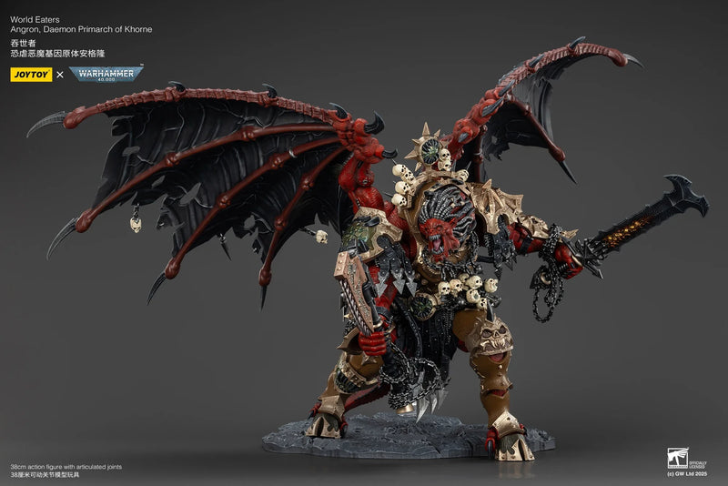 [Pre-Order] JOYTOY Warhammer 40,000 1/18 Action Figures World Eaters Angron, Daemon Primarch of Khorne Model Boy Toy