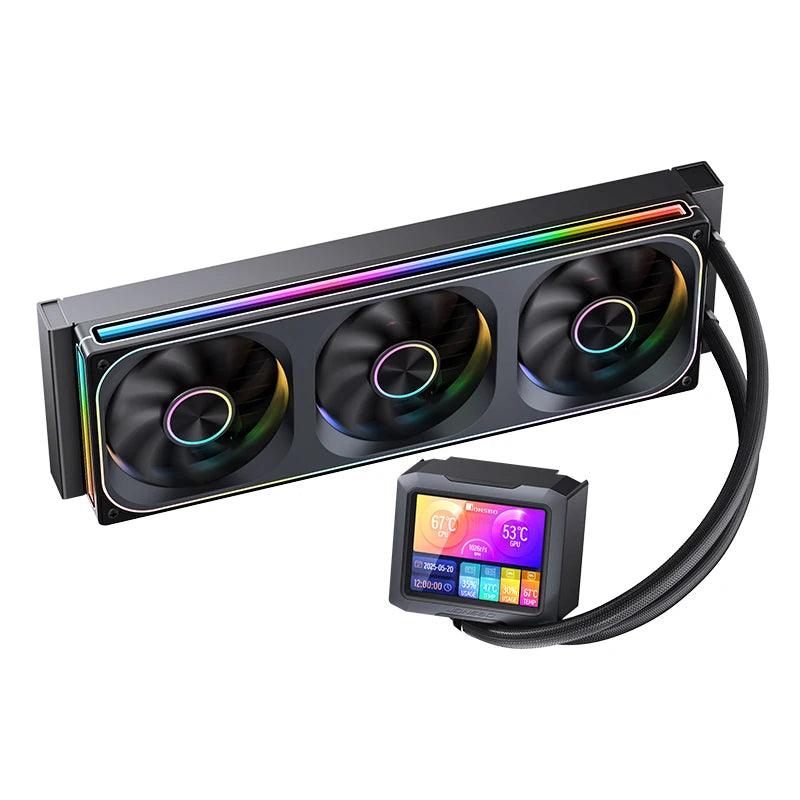 Jonsbo TF3-360SCW Water Cooled Radiator Screen Display ARGB Integrated 360 AIO CPU Liquid Cooling TF3-360SC LGA115X 1700 AM4AM5