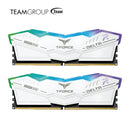 TEAMGROUP T-Force Delta RGB DDR5 Ram 32GB (2x16GB) 6000MHz PC5-48000 CL30 Intel XMP 3.0 & AMD Expo Compatible Desktop Memory
