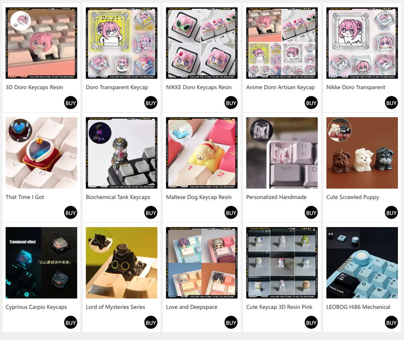 Anime Keycap Set PBT Five-sided Sublimation Ergonomic Original Height Asuka Langley Soryu Mechanical Keyboard Translucent Keycap