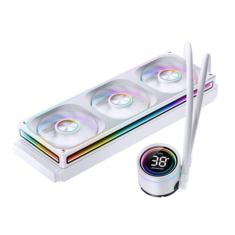 JONSBO TH-360 White Water Cooler 120mm ARGB Fan TH-240 AIO CPU Liquid Cooling Integrated Water-cooled LGA1700 115X 1851 1200 AM5