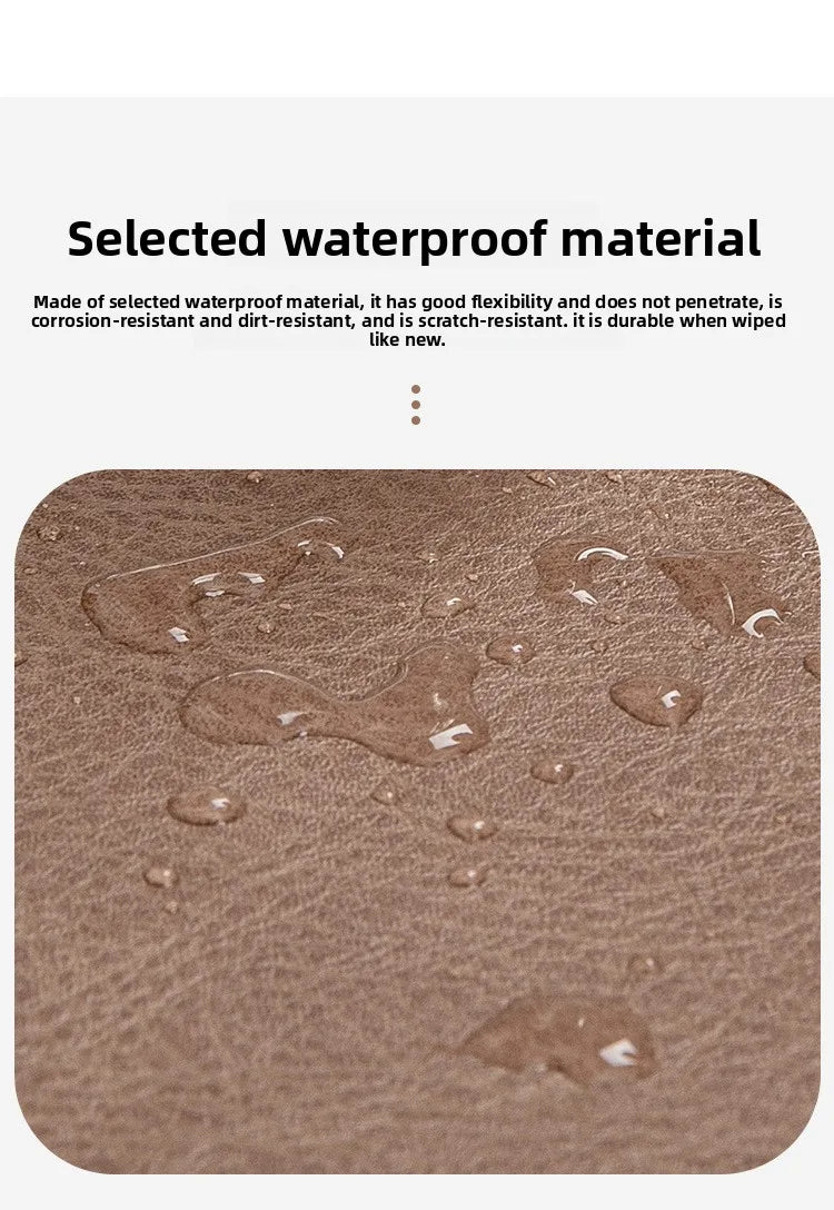 Retro Cowhide Pattern Desktop mat, Dirt Resistant Double Face mouse pad, Ready and Stylish Desktop Computer Mat, Leather pads