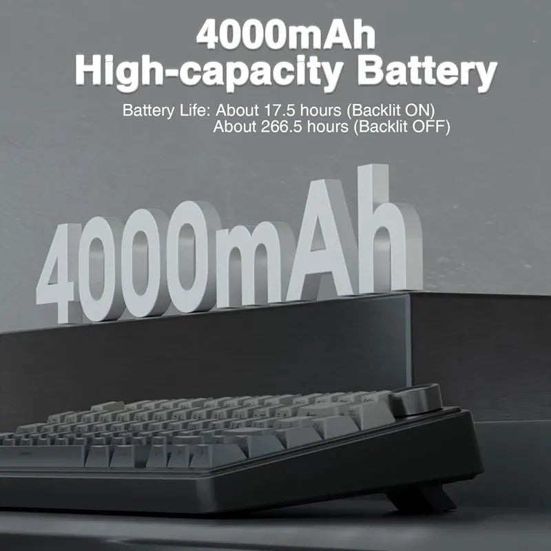 AULA F75 Wireless Game Mechanical Keyboard RGB Customized 75% Layout Side-engraving Gasket Mounted PBT Gradient Keycaps Keyboard