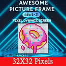 64X64 Smart LED Pixel Display RGB DIY Programmable Pixel APP Control Art Display Creative Animations For Gaming Room Decor